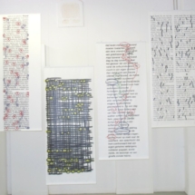 08-Invited by Ellen Rodenberg - Tanja Smit,Selection of scores printed on banners performed during the opening of the exhibition